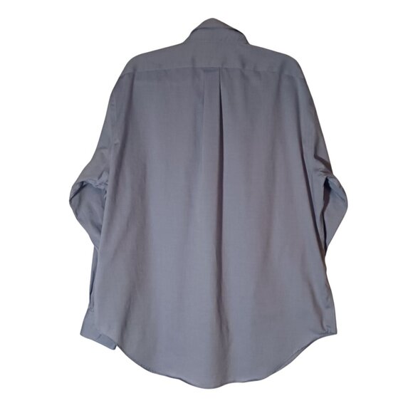 Lauren Ralph Lauren Classic Fit Non Iron Blue Button-up Shirt Size 17 34/15 - Picture 3 of 9